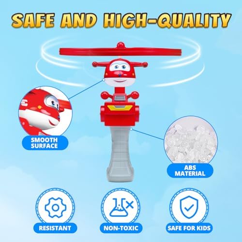 Super Wings High Flying Jett, Airplane Toy Figure & Launcher, Fly Over 20 Feet - Image 3