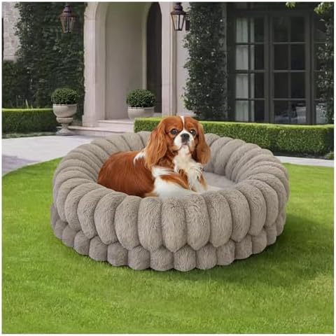 BALANCE Luxury Donut Dog Bed, 24 Inches Round Dog Beds by BalancePet