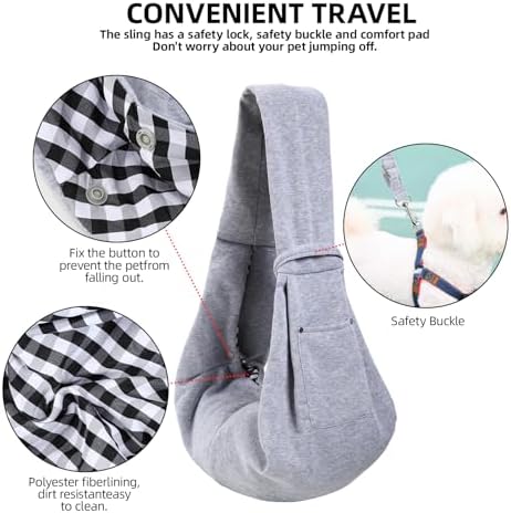 Dog and Cats Carrier Sling, Puppy Small Pet Carrier - Image 4