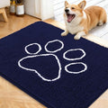 OLANLY Dog Door Mat for Muddy Paws 40x32, Paw Print Design Chenille Mud Mat by OLANLY