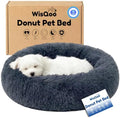 Calming Donut Dog Bed – Faux Fur Anti-Anxiety Pet Bed by Unknown