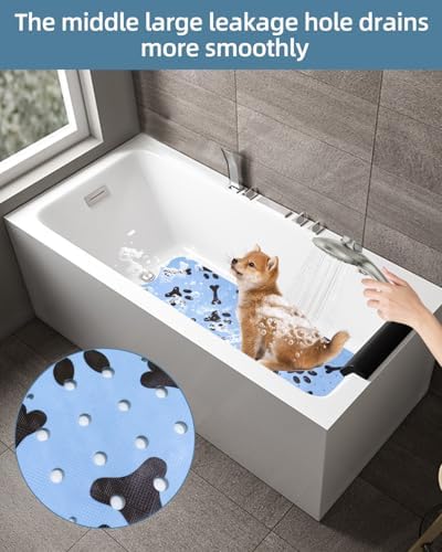 Dog Bath Mat for Tub Non-Slip Pet Bathtub Mat Fast Dry Dog Shower Attachment - Image 3