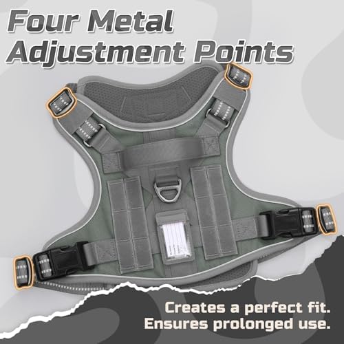 rabbitgoo Tactical Dog Harness for Small, No Pull Military Service Vest - Image 2