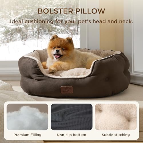 Bedsure Small Dog Bed Washable, Round Cat Beds - Image 4