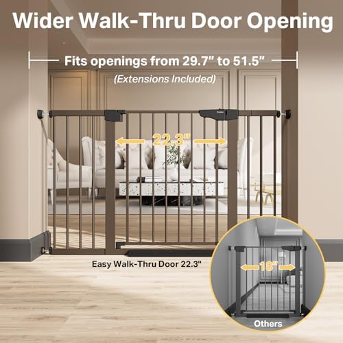 Cumbor 29.7-51.5 in Extra Wide Baby Gate - Image 2