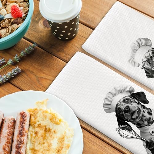 Dog Kitchen Towels Decor Set of 2 - Image 4