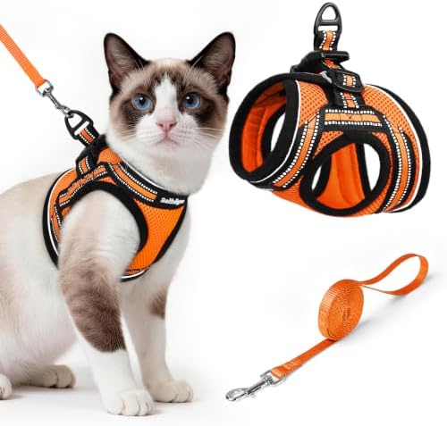 rabbitgoo Cat Harness and Leash Set, Step-in Soft Vest by rabbitgoo