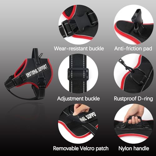 voopet Emotional Support Dog Harness, Professional Service Dog Vest Harness - Image 2