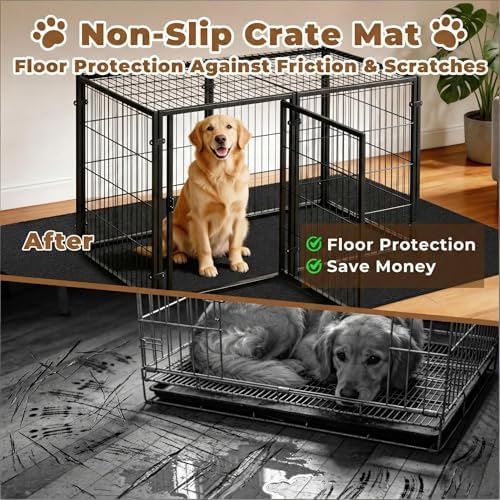 Dog Crate Mat, 24 in X 36 in Dog Playpen Mat Kennel Mat - Image 2