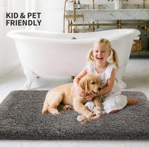 ILANGO Bathroom Rugs 30" × 20", Extra Soft Absorbent Microfiber Bath Rugs - Image 2