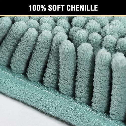 H.VERSAILTEX Bath Mat for Bathroom Non Slip Luxury Chenille Ultra Soft Bath - Image 3