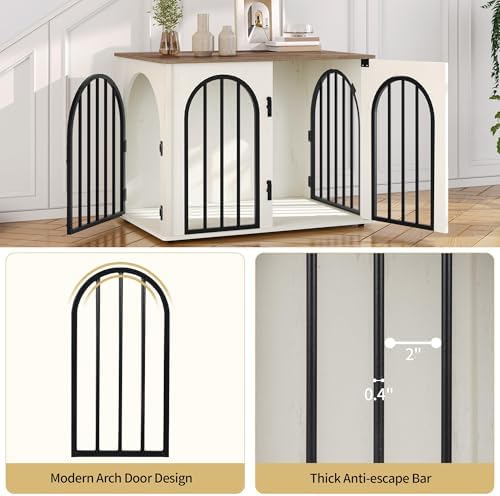 Hzuaneri 31.5'' Dog Crate Furniture, Dog Kennel Indoor - Image 5