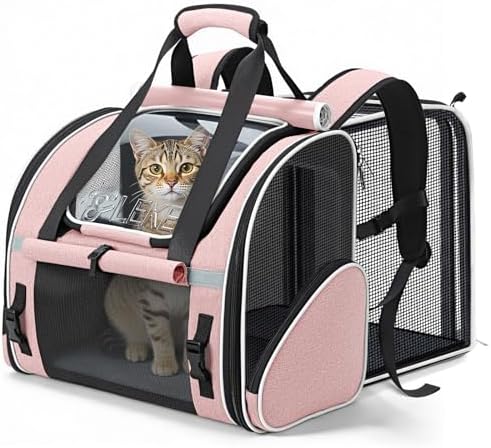 Lekereise Expandable Cat Backpack Carrier by Lekereise