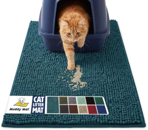 Muddy Mat® | Cat Litter Mat 18"x28", Litter Trapping Mat, Super Absorbent by MuddyMat%C2%AE