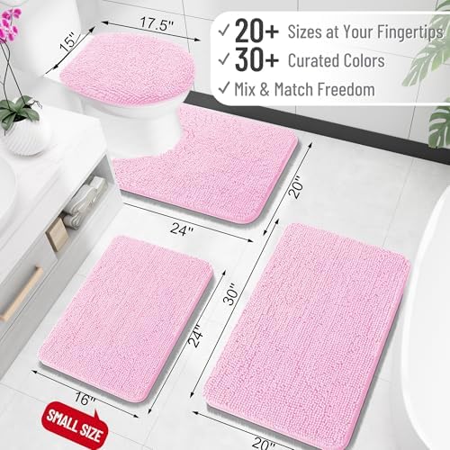 OLANLY Large Bathroom Rugs 50x30, Extra Soft Absorbent Chenille Bath Rugs - Image 2