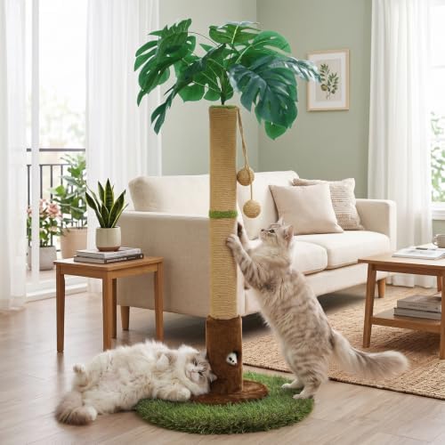 Woochpet 35" inch Cat Scratching Post, sisal cat Scratcher Tree by WOOCHPET