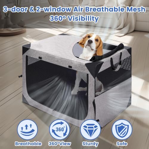 Dog Crate, Portable and Foldable Design of Dog Cage, Dog Kennel - Image 7