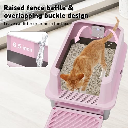 RIZZARI High-Sided Large Cat Litter Box: 2-Pack - Image 3