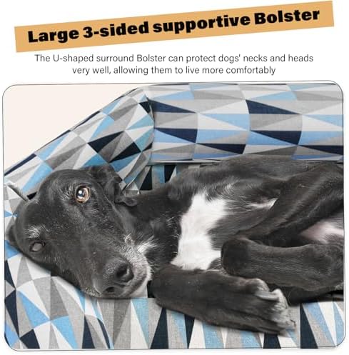 Elevated Dog Bed with Bolster, Raised Cooling Orthopedic Dogs Cot X-Large - Image 2