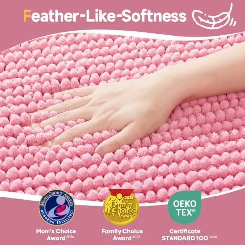 Ophanie Pink Door Mat 28x18, Muddy Mats - Image 2