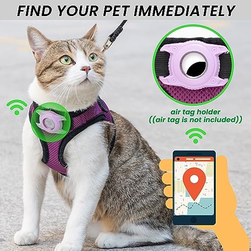 Dog Harness with AirTag Holder & 5 ft Leash Set - Image 3
