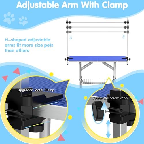 Lyromix 42'' Foldable Dog Grooming Table - Image 3