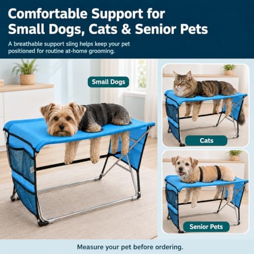 Pet Grooming Hammock with Stand - Image 2