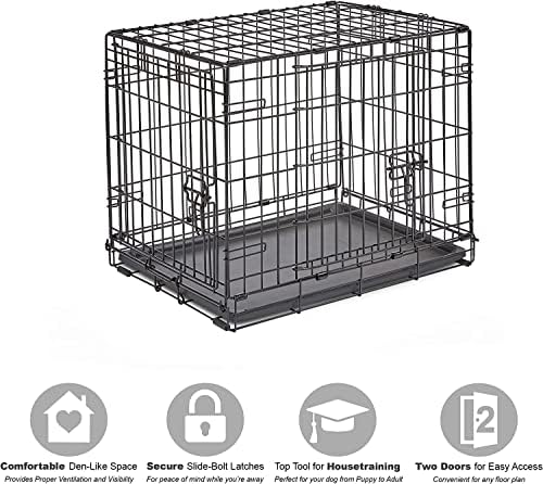 New World by Midwest 24-Inch Double Door Crate, - Image 4