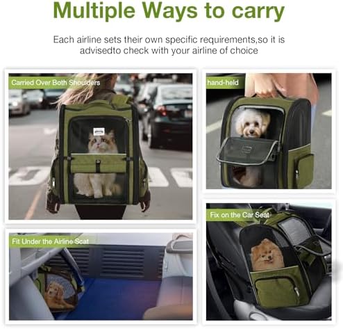 Large Cat Backpack Carrier Expandable Pet Carrier Backpack - Image 6