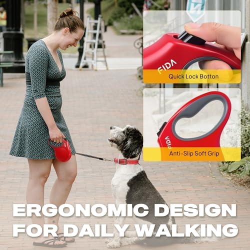 Fida Retractable Dog Leash, X-Small Breed, 10 ft - Image 5