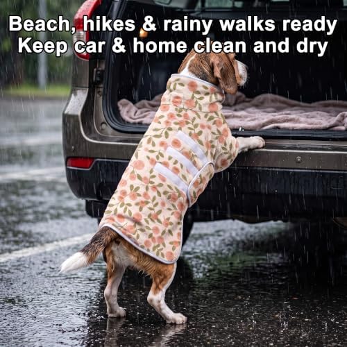 Fast‑Drying Dog Bathrobe, Absorbent Striped Pet Towel - Image 6