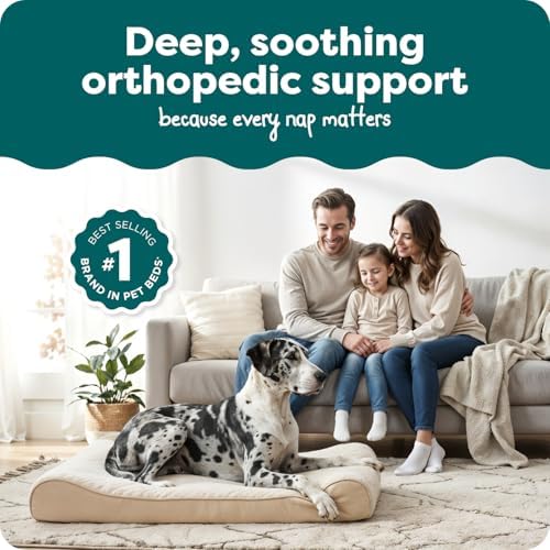 FurHaven Orthopedic Dog Bed for Large Dogs, Luxe Lounger Contour Mattress - Image 2