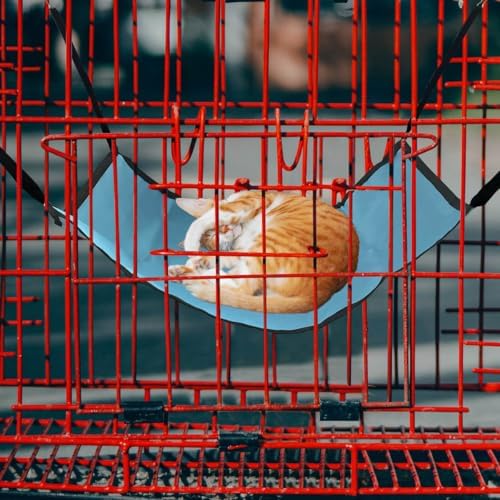 Cat Hammock for Cage Hanging，Breathable Coolness Hammock Bed for cat Small - Image 6