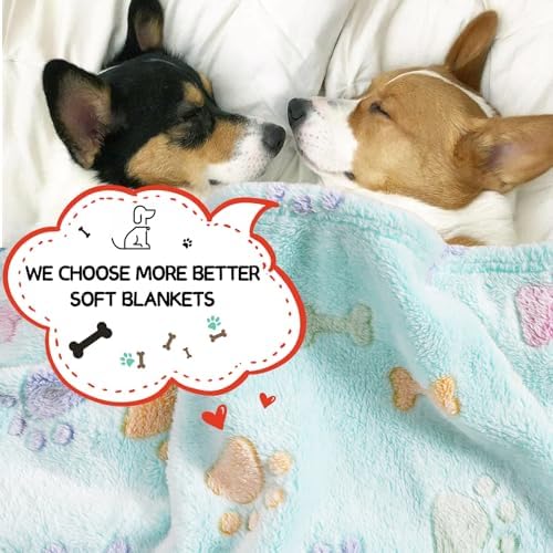 Rezutan Small Dog Blanket, Soft Puppy & Cat Flannel 3 Pack - Image 3