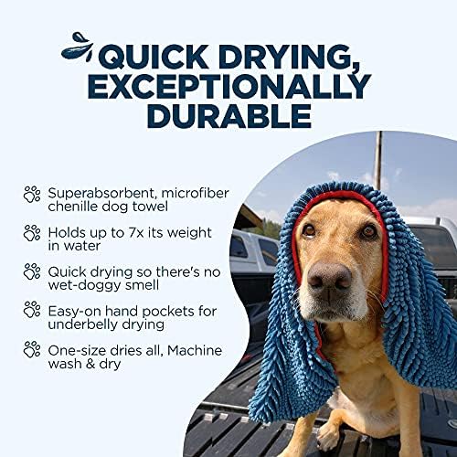 Soggy Doggy Doormat Super Shammy Blue One Size 31-inch x 14-inch Microfiber - Image 3