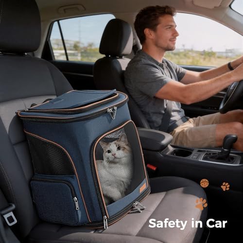 Lekereise Pet Carrier Backpack Expandable Cat Backpack Carrier - Image 6