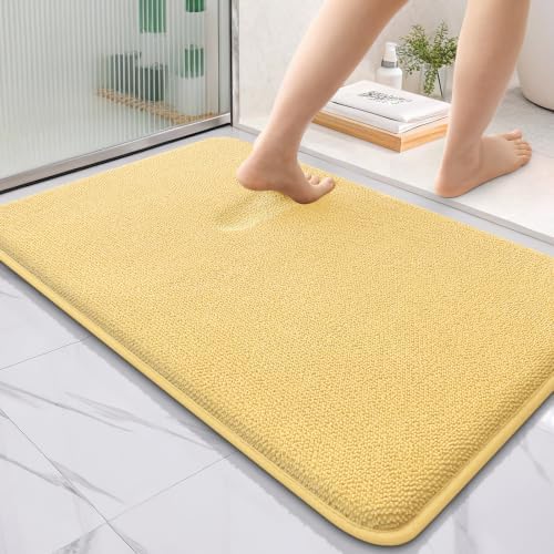 OLANLY Thick Memory Foam Bathroom Rugs 36x24, Absorbent Bath Mat by OLANLY