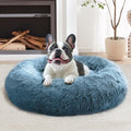 JOLLYVOGUE Calming Dog Bed Medium Size Dog, 31in Donut Washable Medium Pet Bed by JOLLYVOGUE