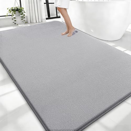 OLANLY Thick Memory Foam Large Bathroom Rug 70x46, Absorbent Bath Mat by OLANLY