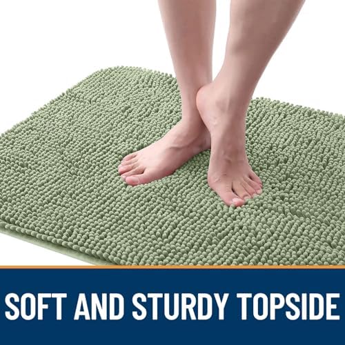 OLANLY Dog Door Mat for Muddy Paws 36x24, Super Absorbent Chenille Mud Mat - Image 4