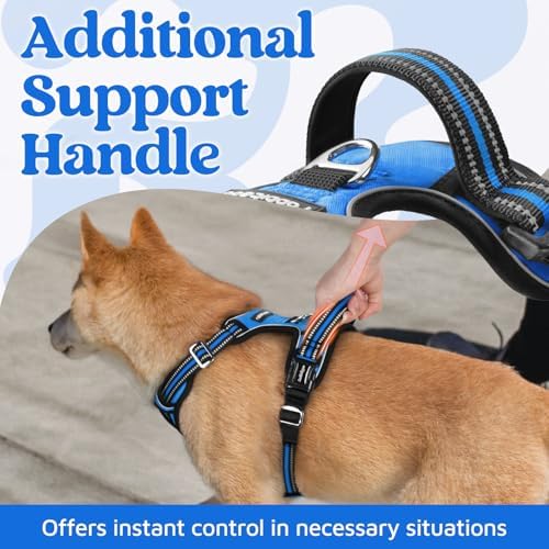 rabbitgoo Dog Harness for Large, No Pull 3 Buckles Easy On & Off - Image 4