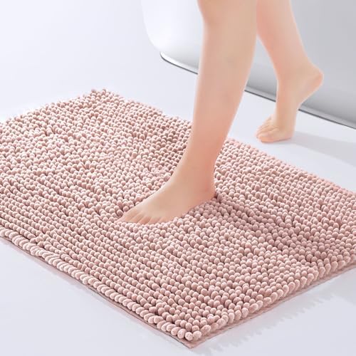 FRESHMINT Large Chenille Bathroom Rugs Mat 36”x24”, Non-Slip Bath Mat by FRESHMINT