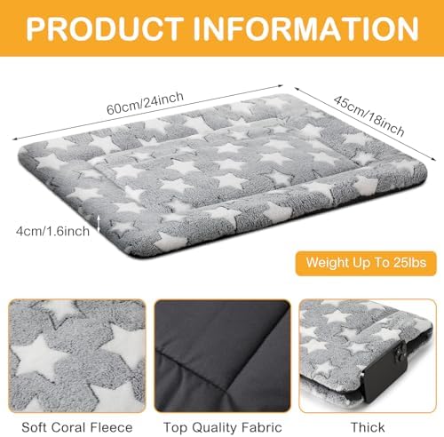 VitalCozy 4 Pcs Dog Crate Pads Soft Warm - Image 2