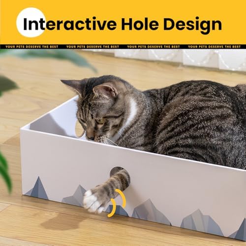 Conlun Cat Scratcher Box, Cardboard Pad, Bed - Image 3