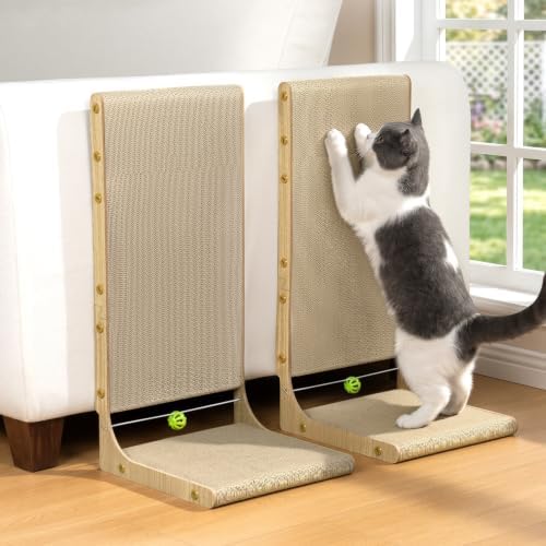 Conlun Cardboard L Shape Cat Scratcher 22" by Conlun