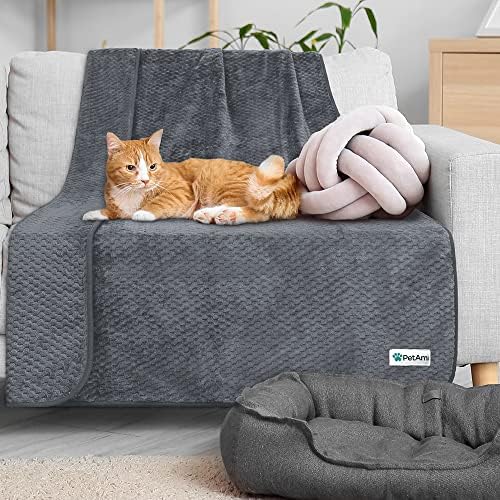PetAmi Waterproof Dog Blanket, Leakproof Puppy Blanket, 29x40 Dark Gray - Image 6