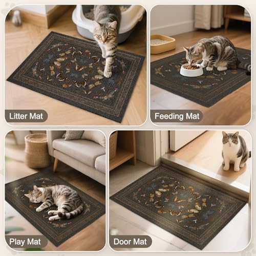 Unicorn Catcher 24"x15" Cat Litter Mat Non-Slip Washable Litter Box Mat - Image 7