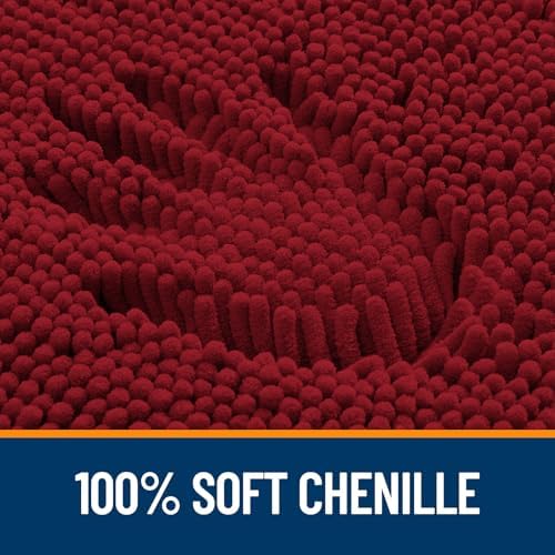OLANLY Large Bathroom Rugs 40x32, Extra Soft Absorbent Chenille Bath Rugs - Image 3