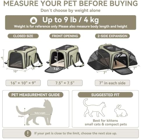 Petsfit Small Double Expandable Cat Carrier - Image 2