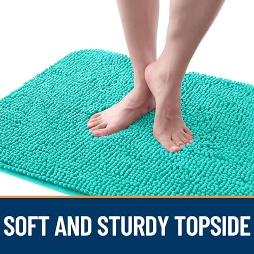 OLANLY Dog Door Mat for Muddy Paws 48x30, Super Absorbent Chenille Mud Mat - Image 4